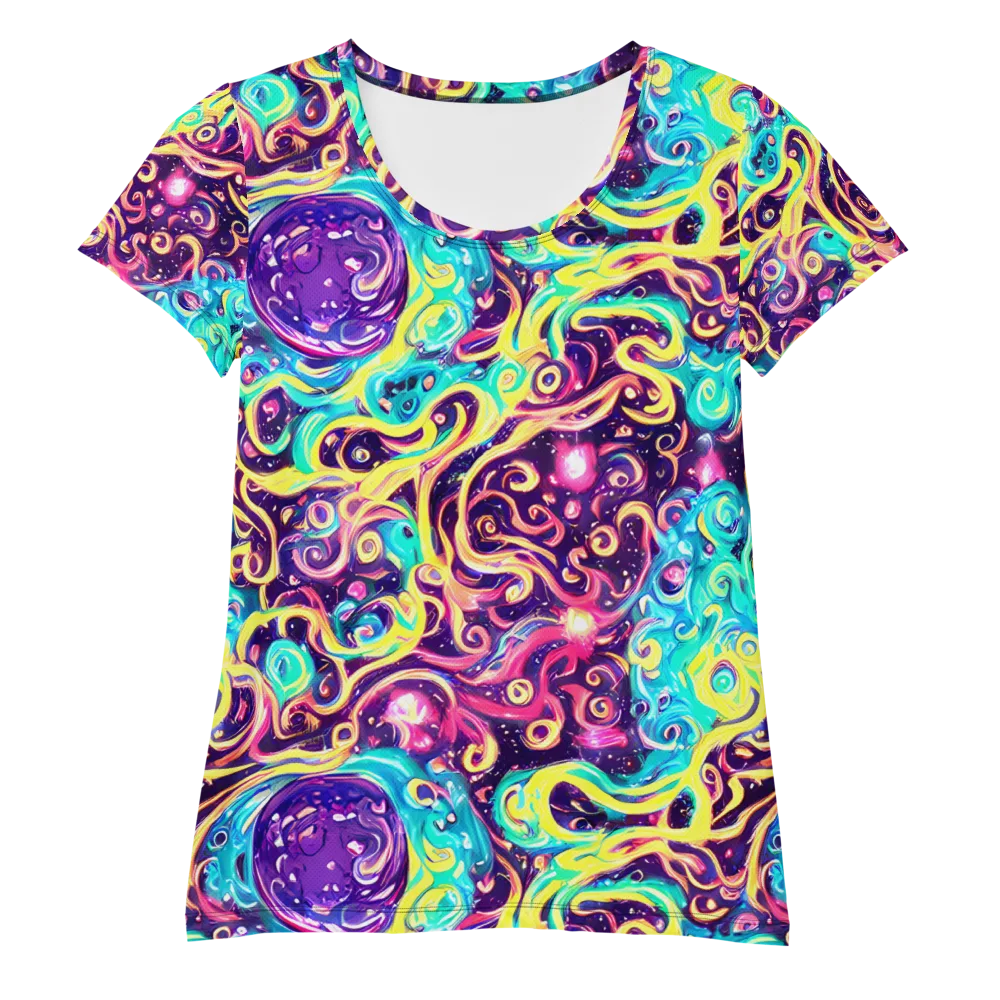 Candy Nebula on Women's Athletic T-Shirt — Front