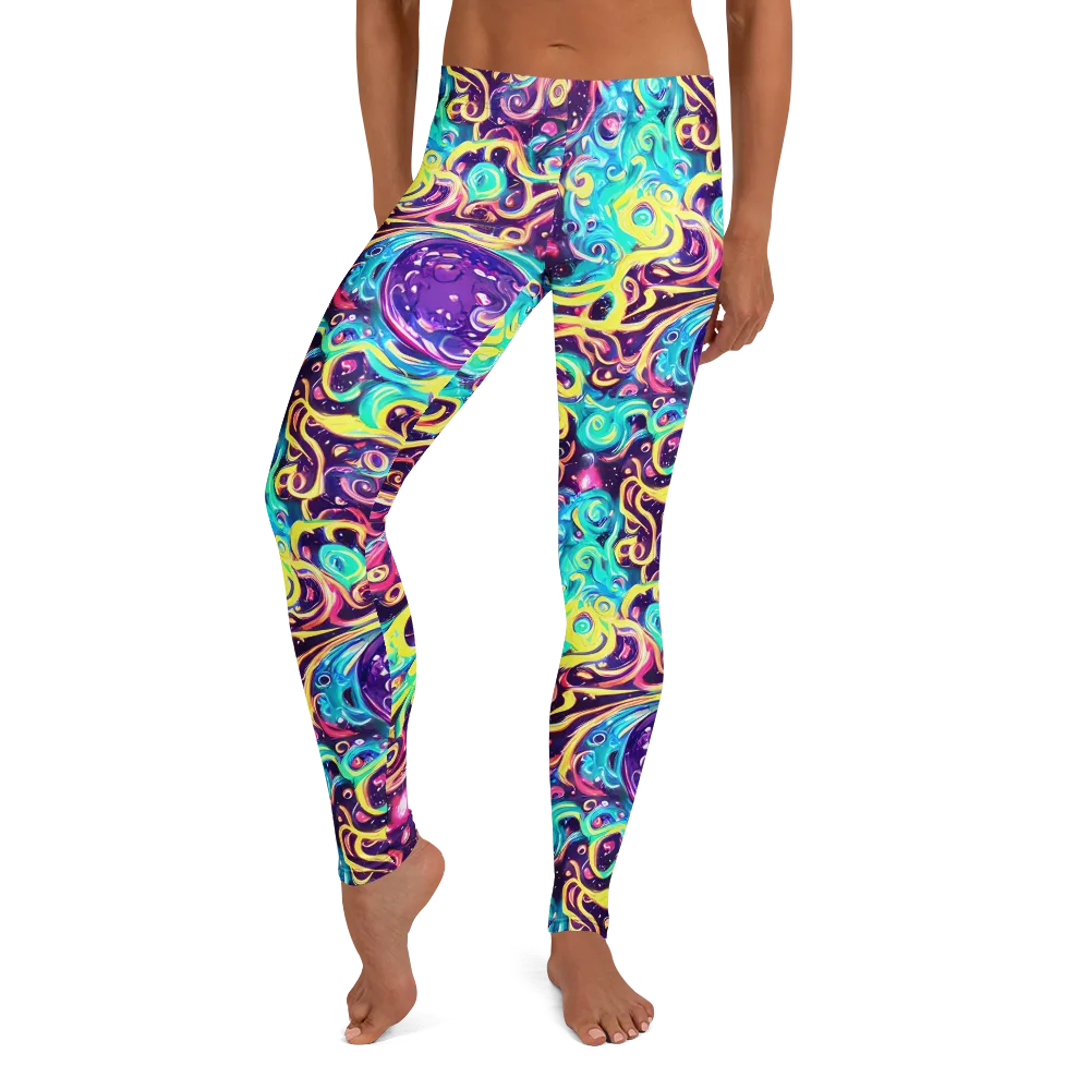 Candy Nebula on Leggings — Front