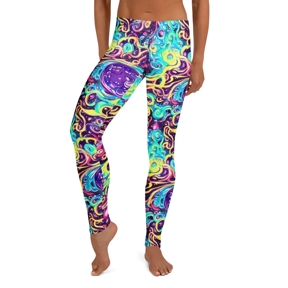 Candy Nebula on Leggings — Front