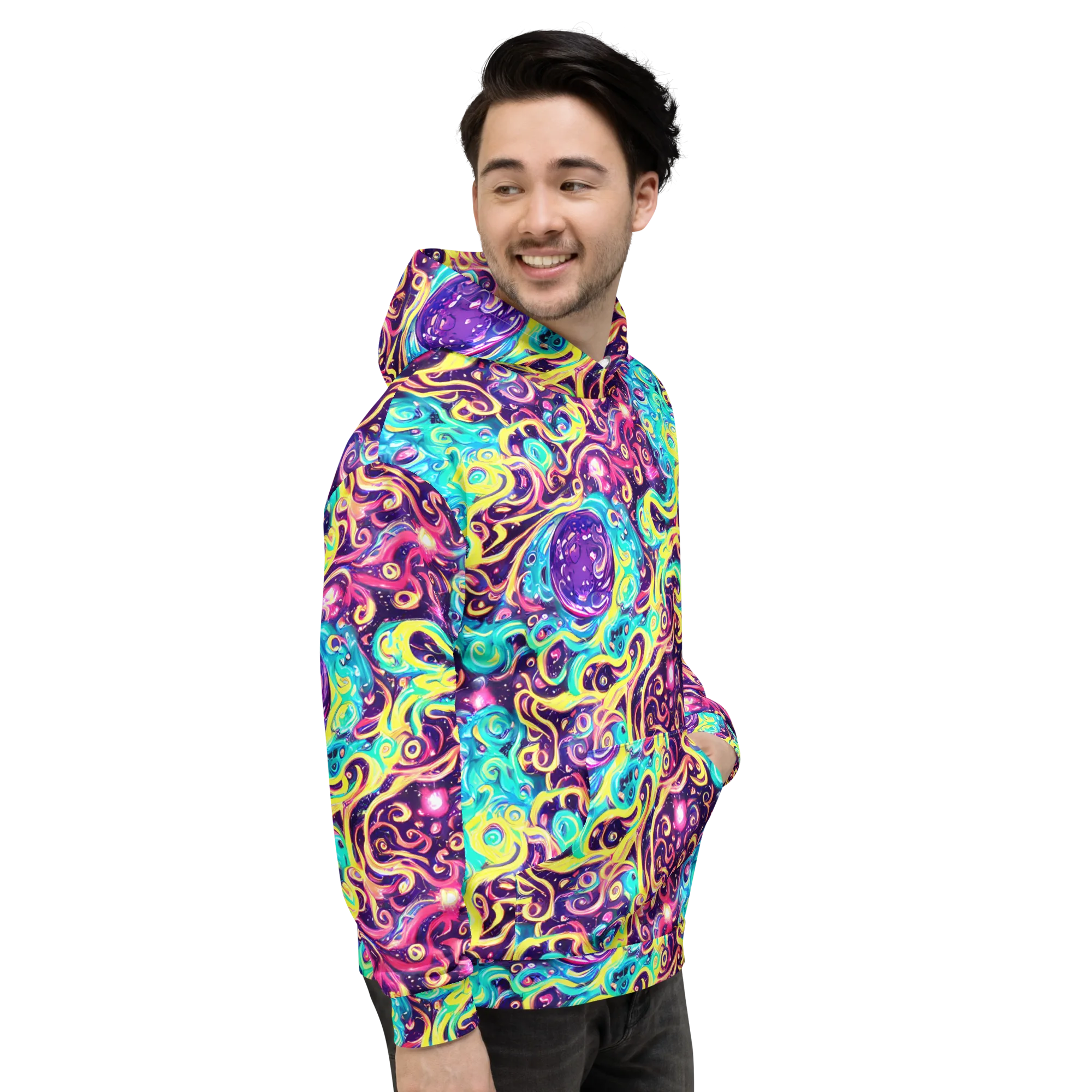 Candy Nebula on Hoodie — Right