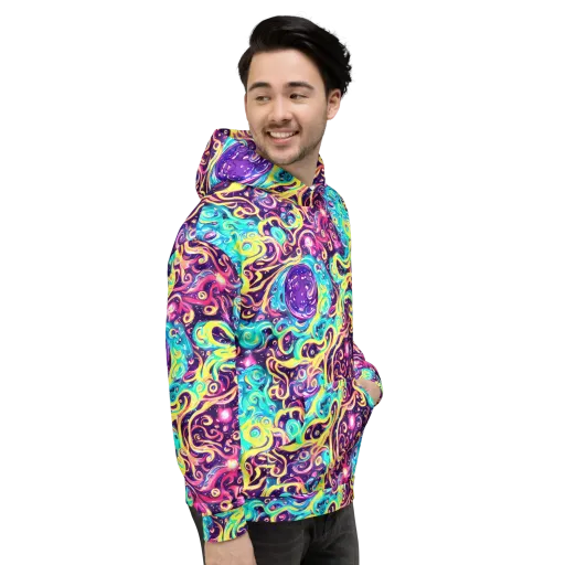 Candy Nebula on a Hoodie