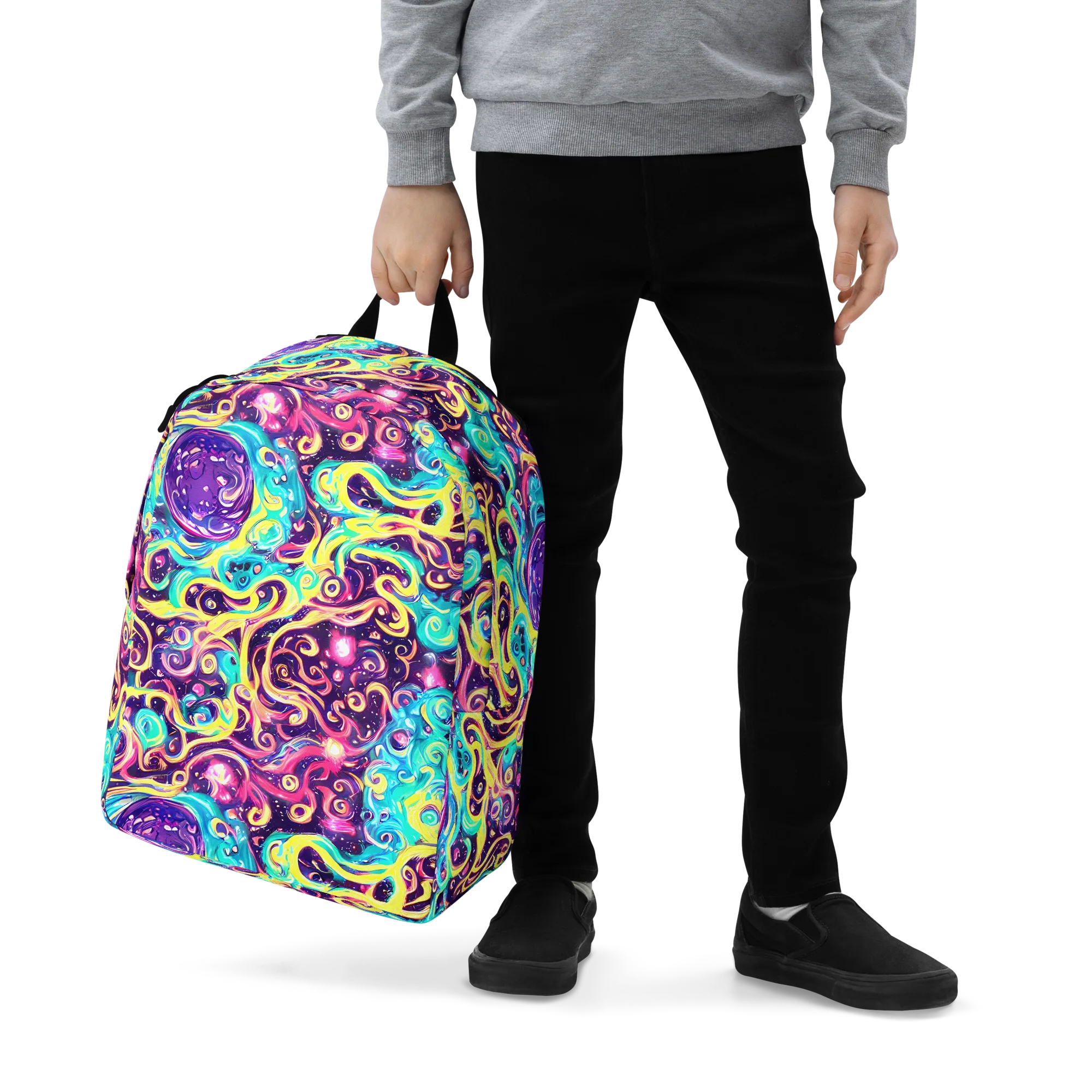 Candy Nebula on Minimalist Backpack — Zoomed-in