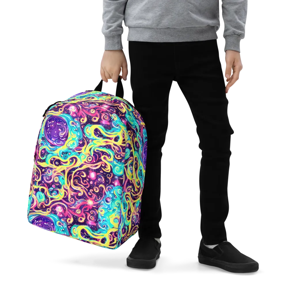 Candy Nebula on Minimalist Backpack — Zoomed-in