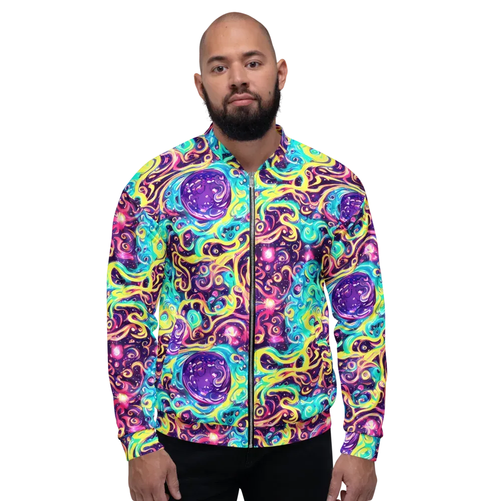 Candy Nebula on Bomber Jacket — Front