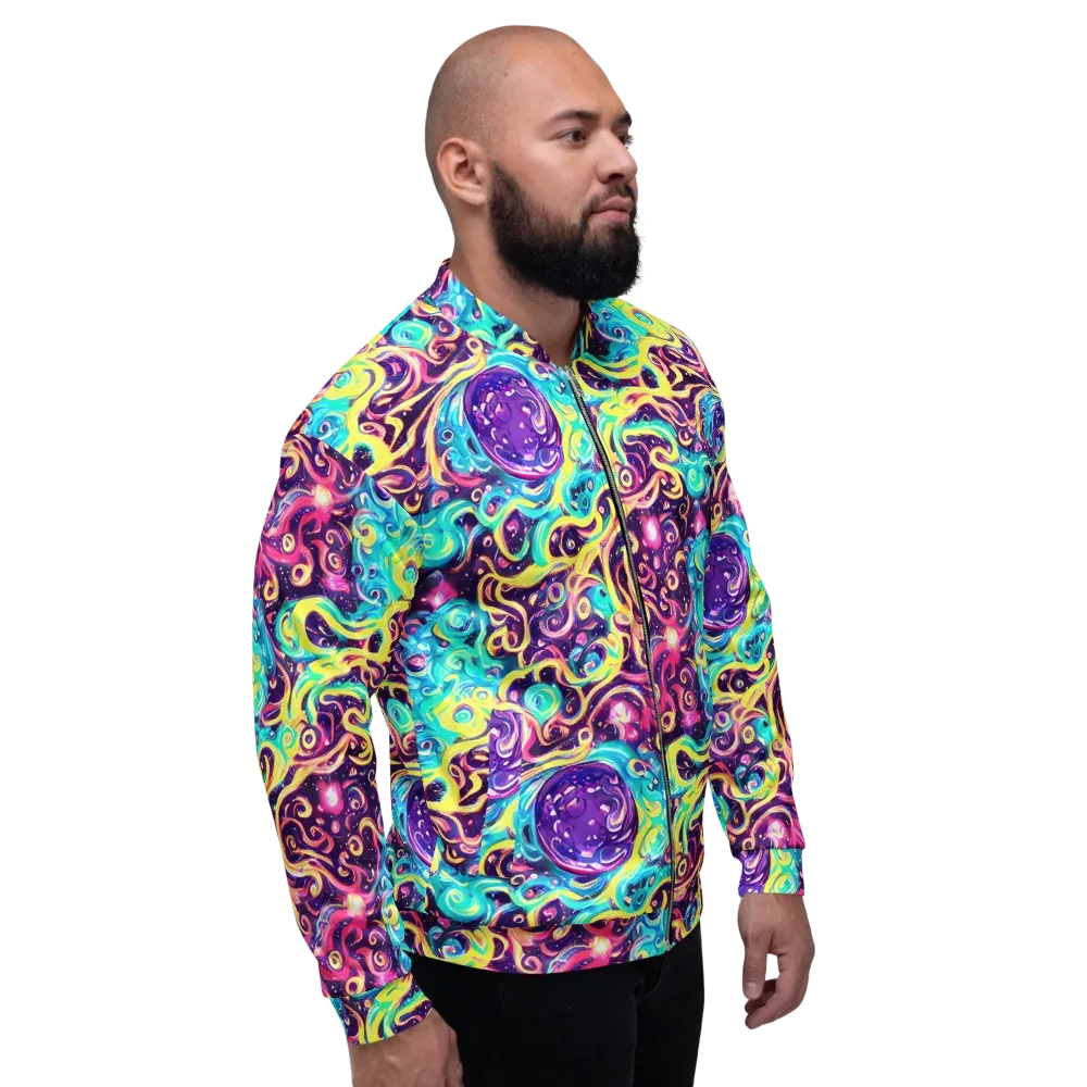 Candy Nebula on Bomber Jacket — Right