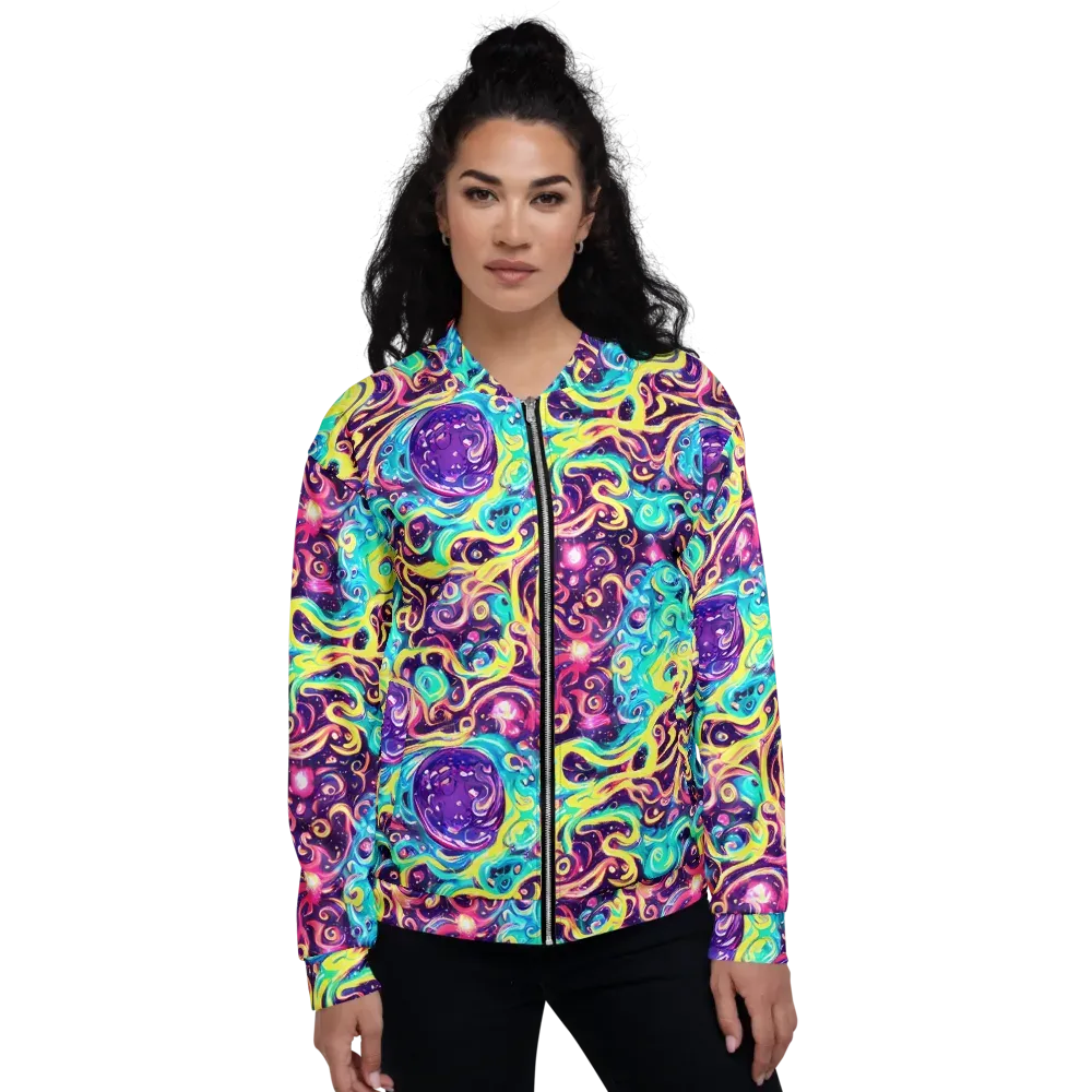 Candy Nebula on Bomber Jacket — Front