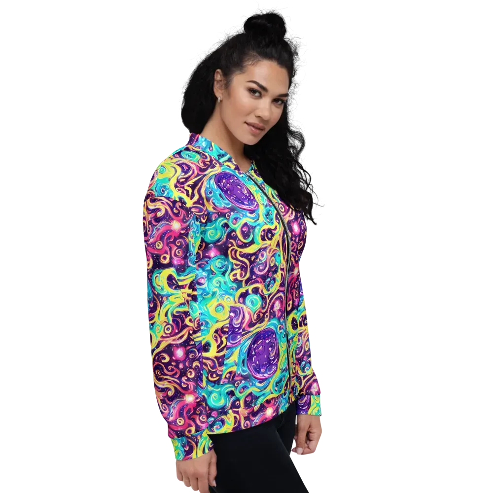 Candy Nebula on Bomber Jacket — Right