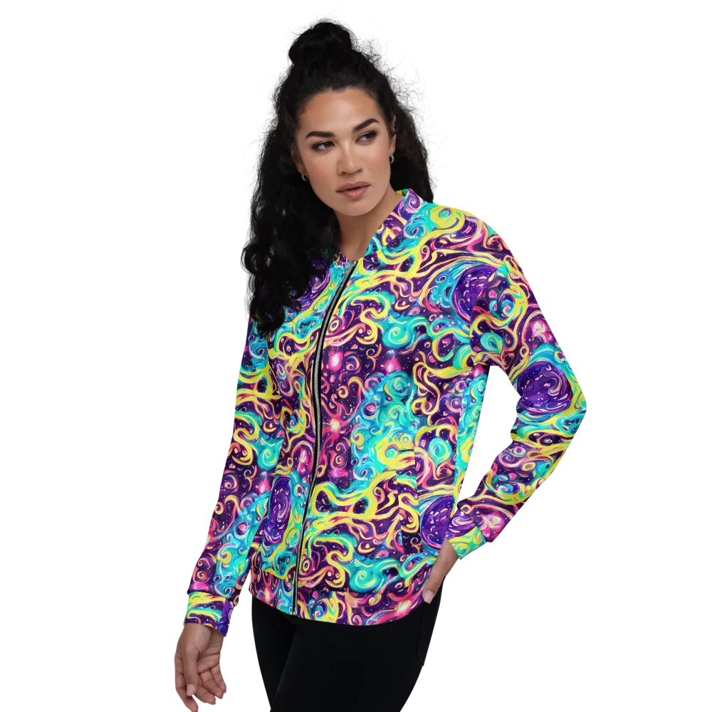 Candy Nebula on Bomber Jacket — Left