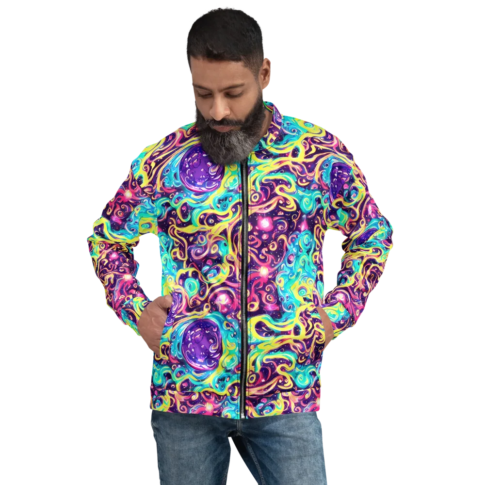 Candy Nebula on Bomber Jacket — Front