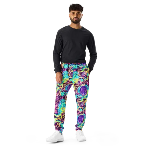 Candy Nebula on a Men's Joggers