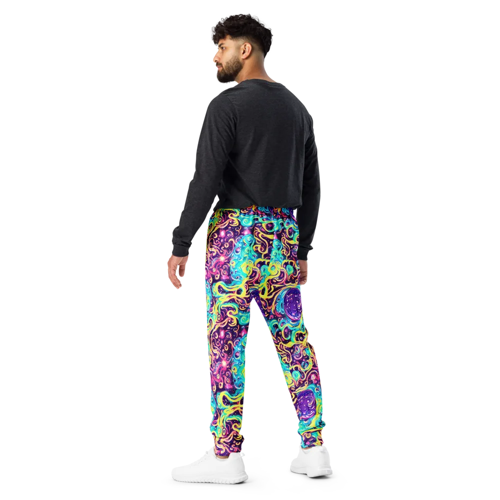 Candy Nebula on Men's Joggers — Back