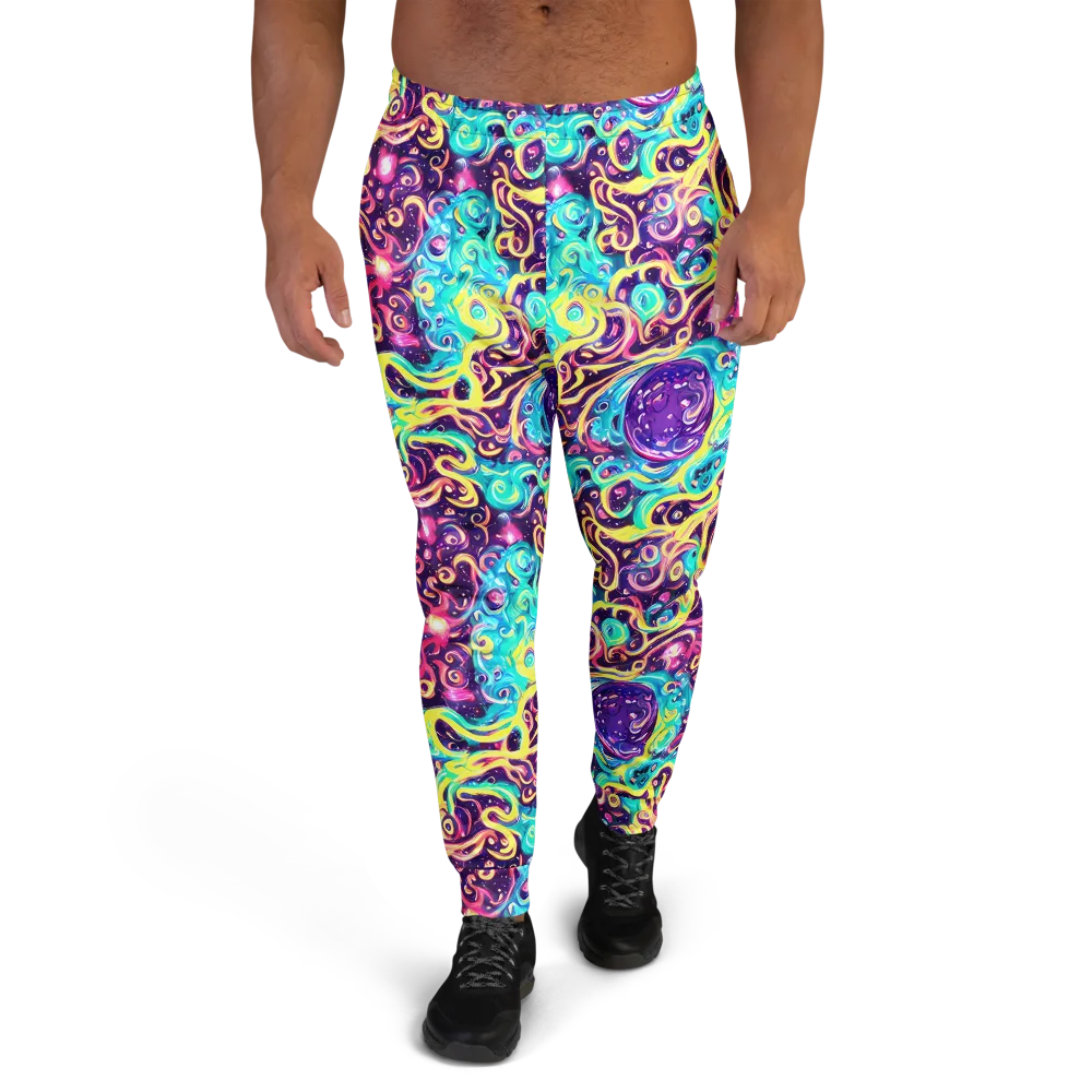 Candy Nebula on Men's Joggers — Front