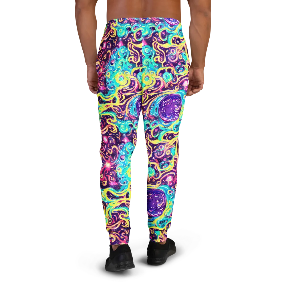 Candy Nebula on Men's Joggers — Back
