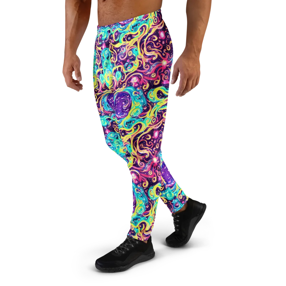 Candy Nebula on Men's Joggers — Left