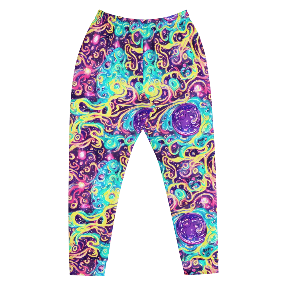 Candy Nebula on Men's Joggers — Front