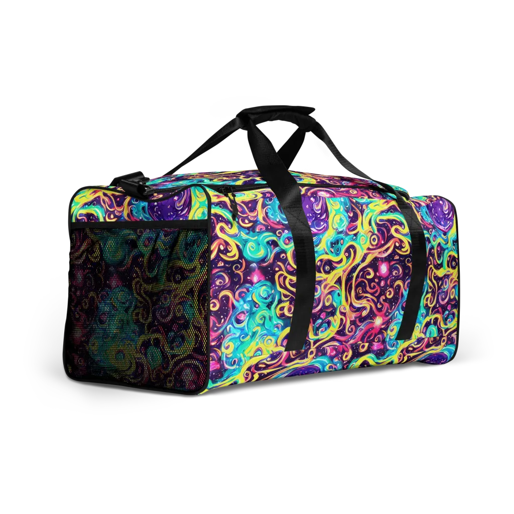 Candy Nebula on Duffle Bag — Right Front