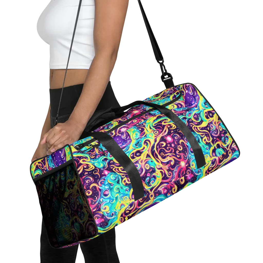 Candy Nebula on Duffle Bag — Front