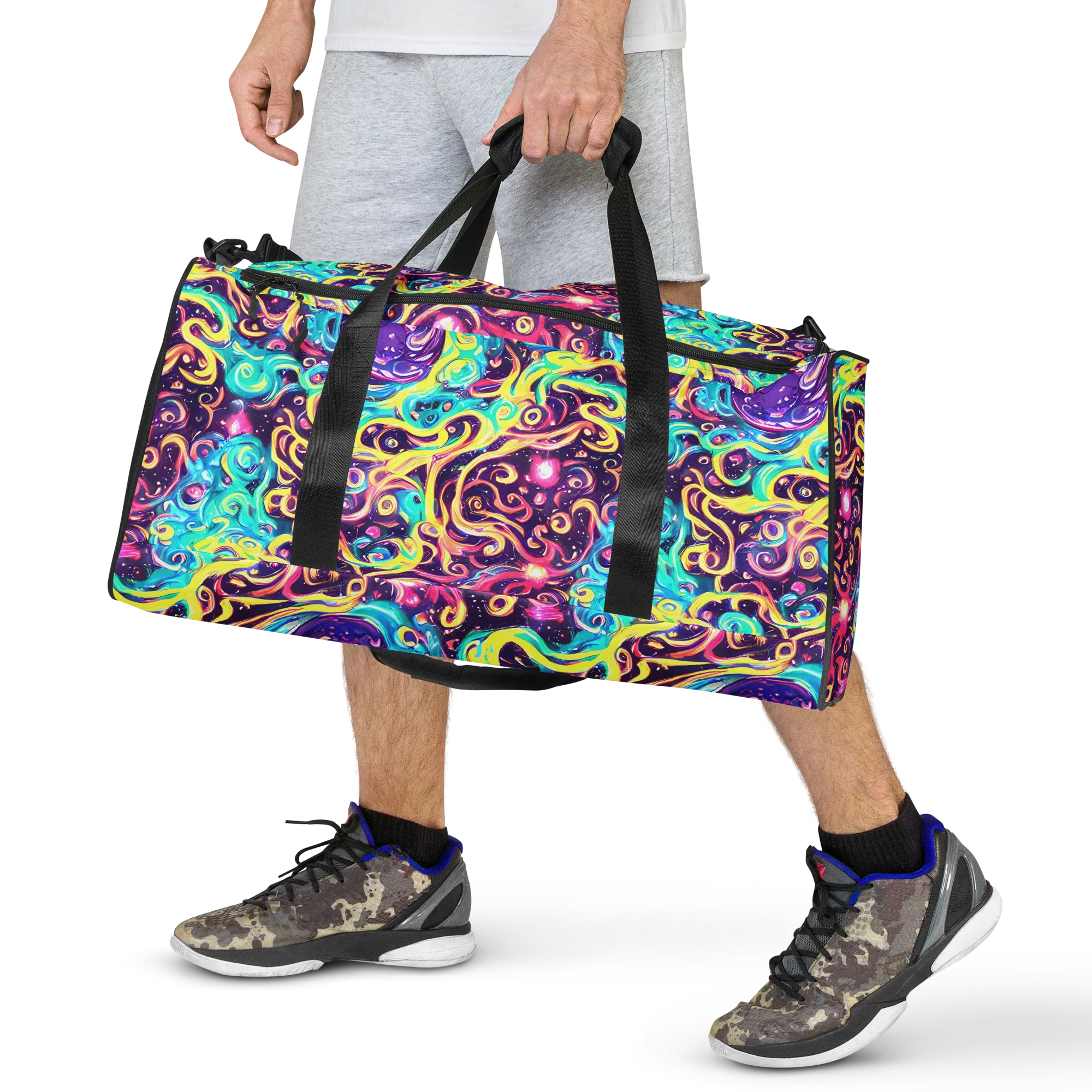 Candy Nebula on Duffle Bag — Front