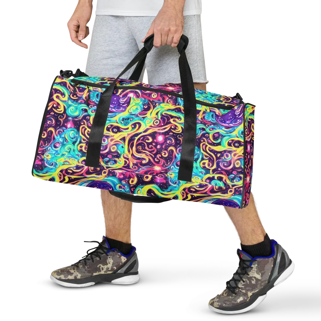Candy Nebula on Duffle Bag — Front