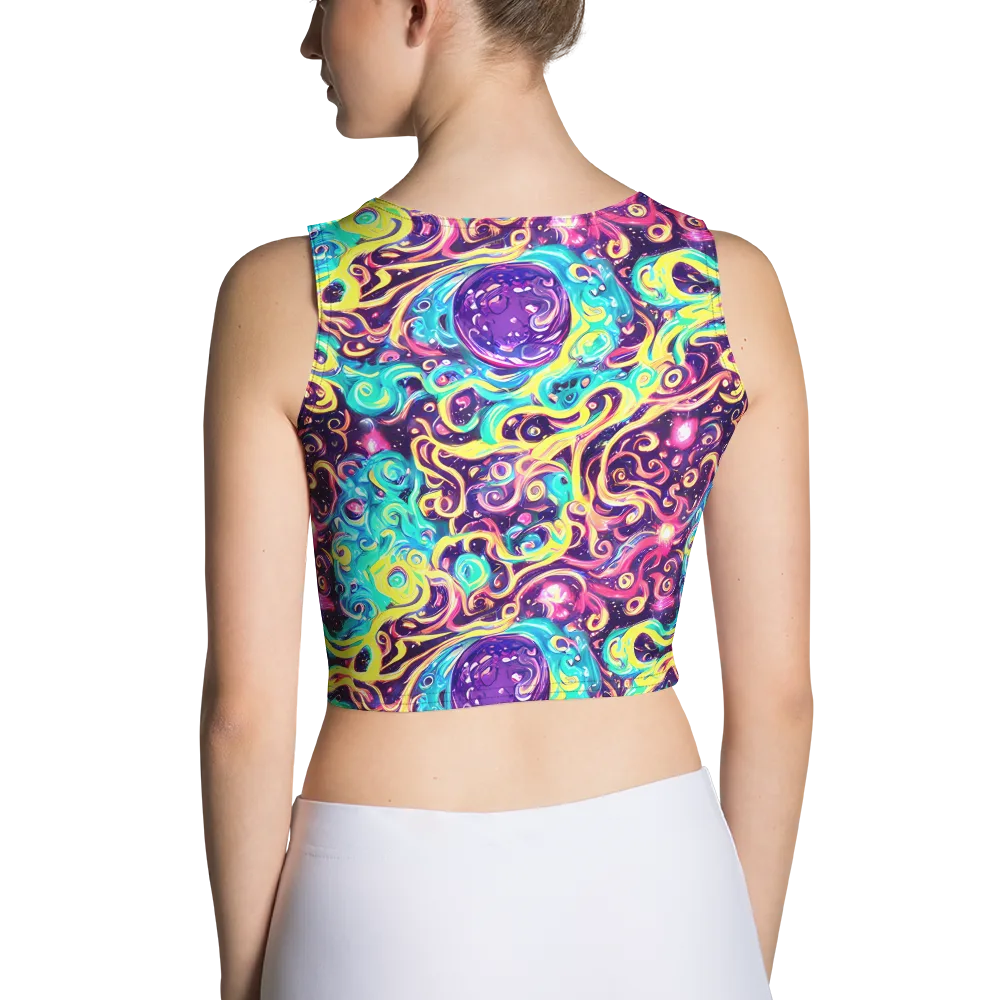 Candy Nebula on Crop Top — Back
