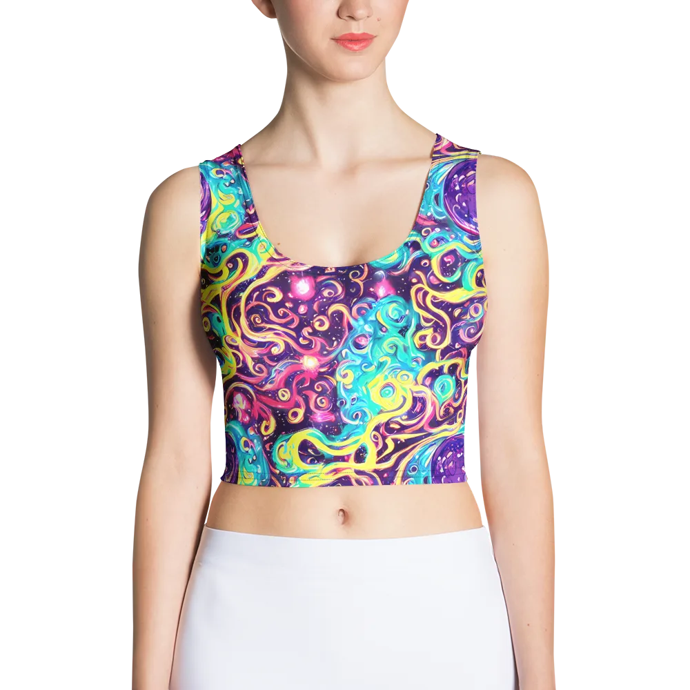 Candy Nebula on Crop Top — Front
