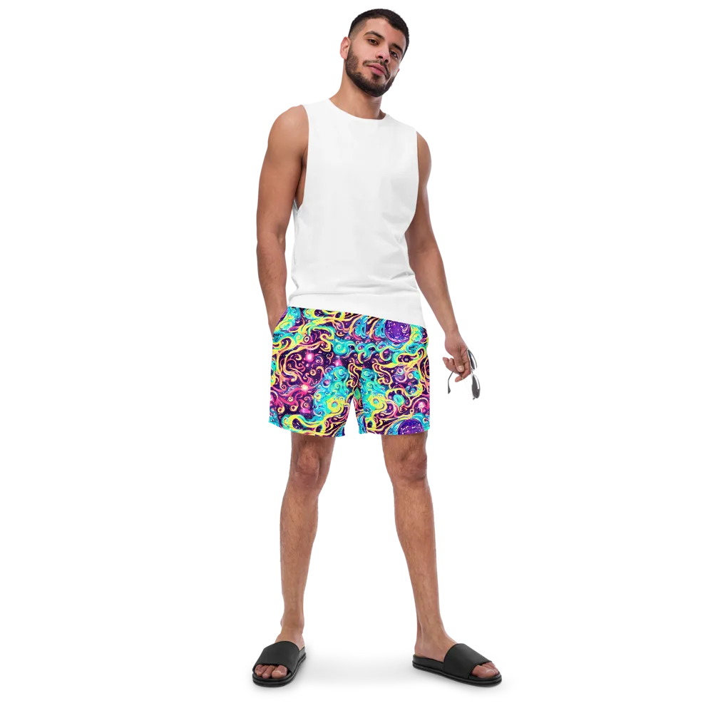 Candy Nebula on Swim Trunks — Front