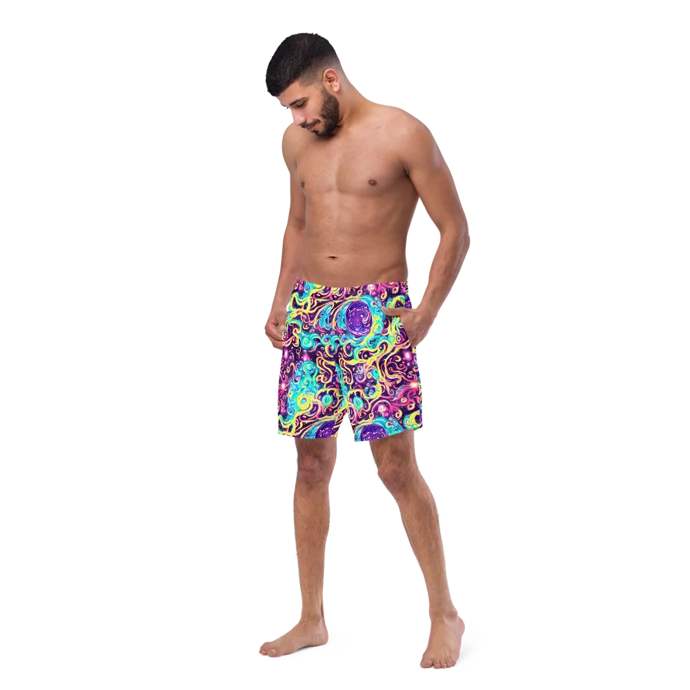 Candy Nebula on Swim Trunks — Left Front