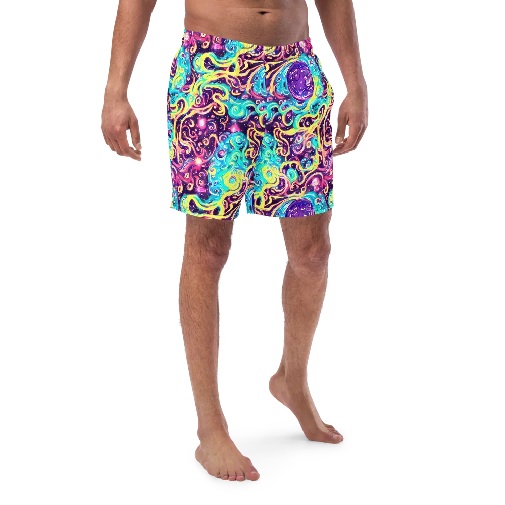 Candy Nebula on Swim Trunks — Front