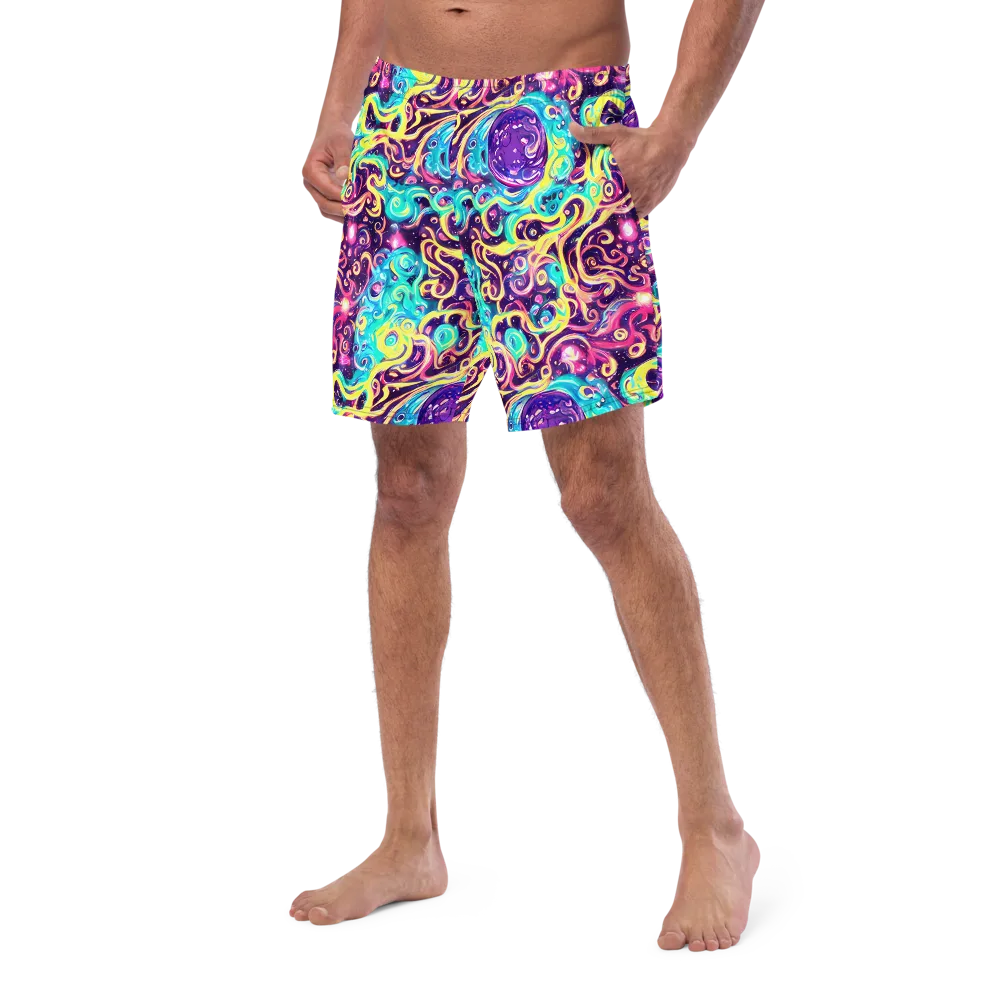 Candy Nebula on Swim Trunks — Left Front