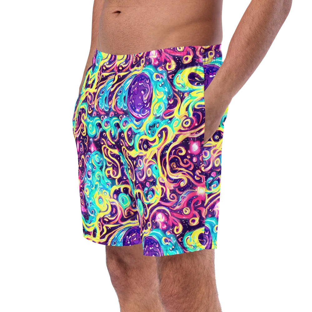 Candy Nebula on Swim Trunks — Left Front