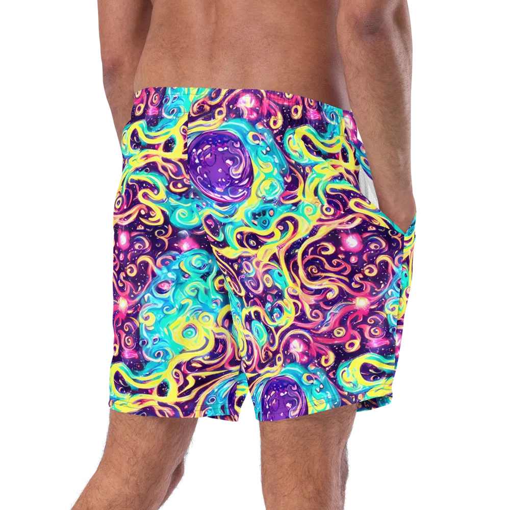 Candy Nebula on Swim Trunks — Right Back