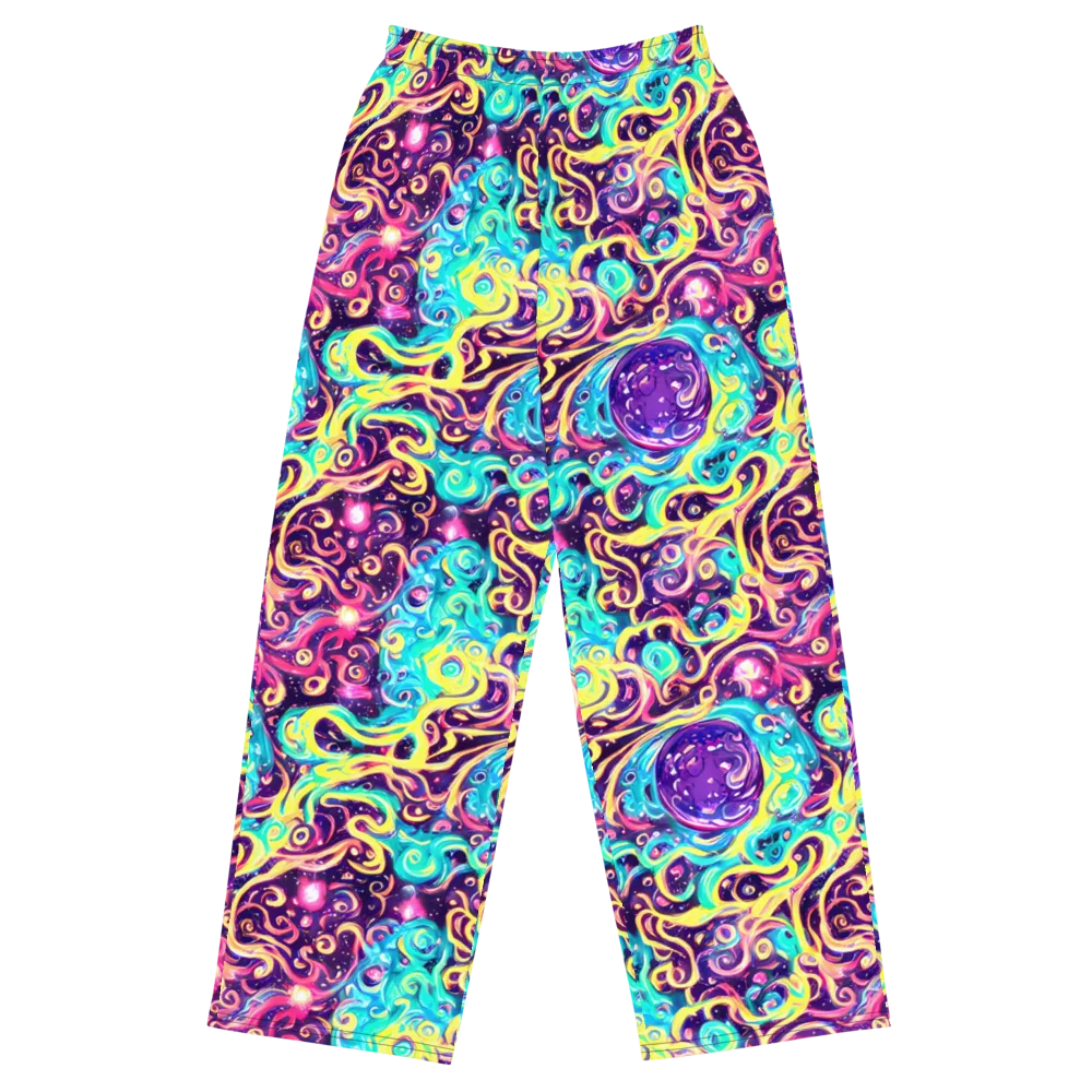 Candy Nebula on Wide-Leg Pants — Front