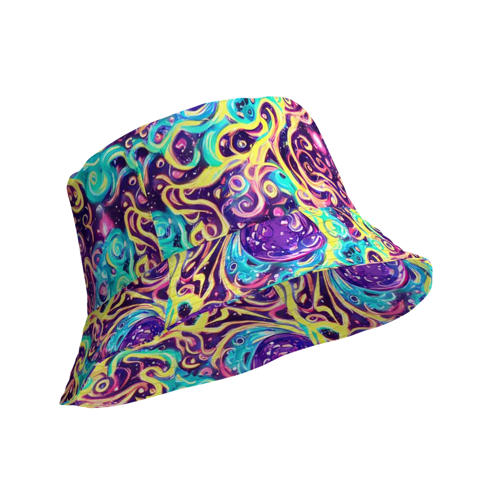 Candy Nebula on Reversible Bucket Hat — Product details Outside
