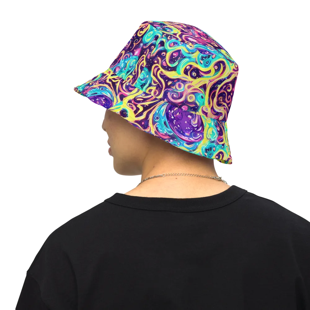 Candy Nebula on Reversible Bucket Hat — Back Inside