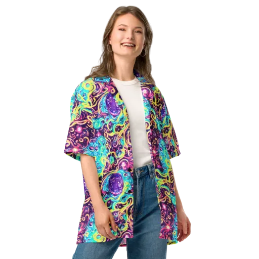 Candy Nebula on a Button Shirt