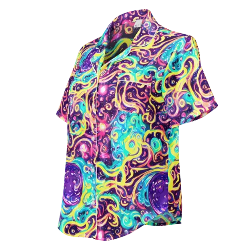 Candy Nebula on a Women's Short Sleeve Pajama Top
