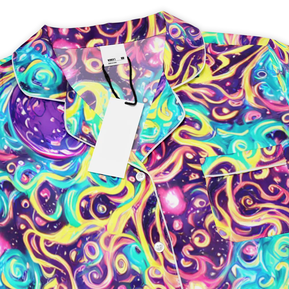 Candy Nebula on Women's Short Sleeve Pajama Top — Product details