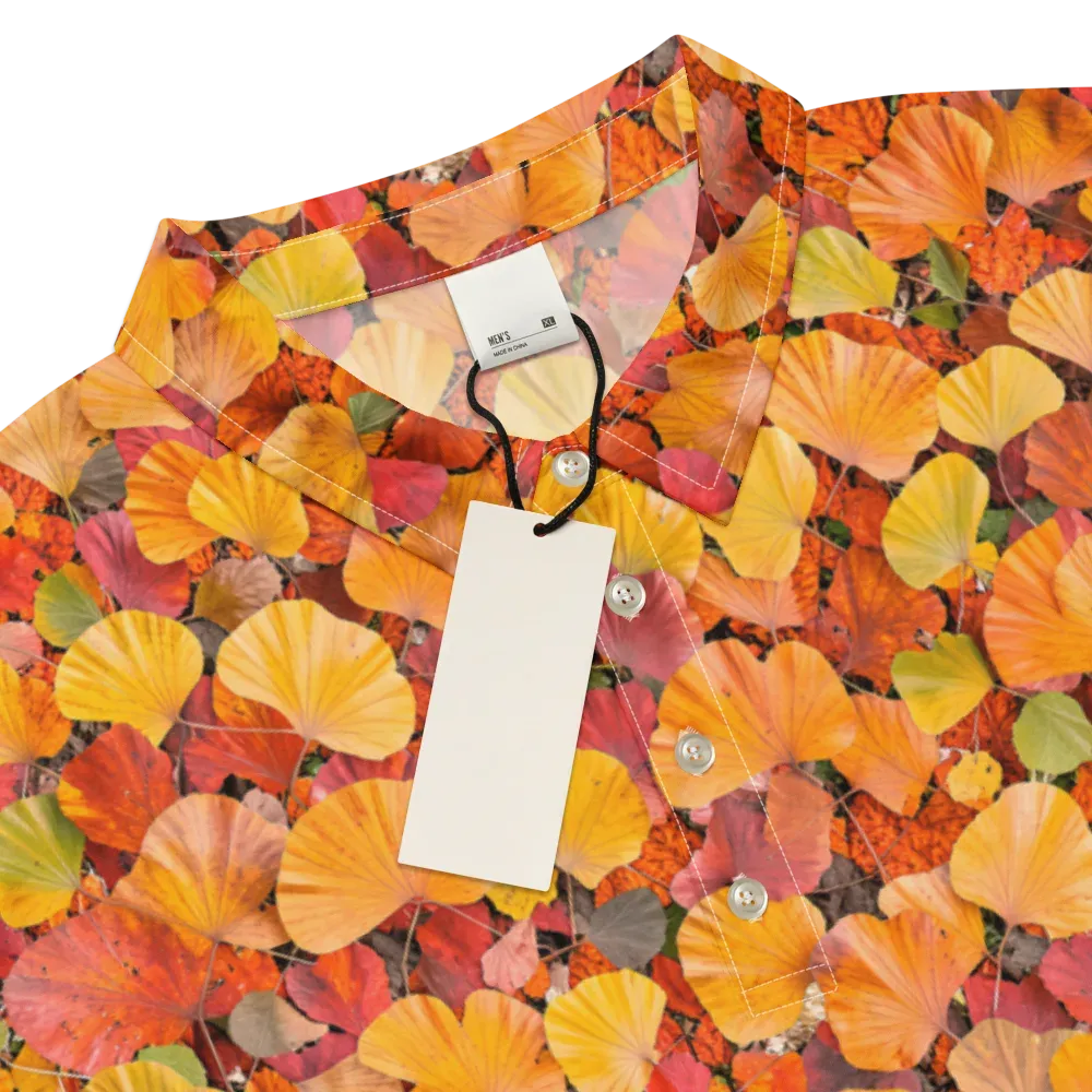 Ember Ginkgo on Men's Slim Fit Polo Shirt — Product details