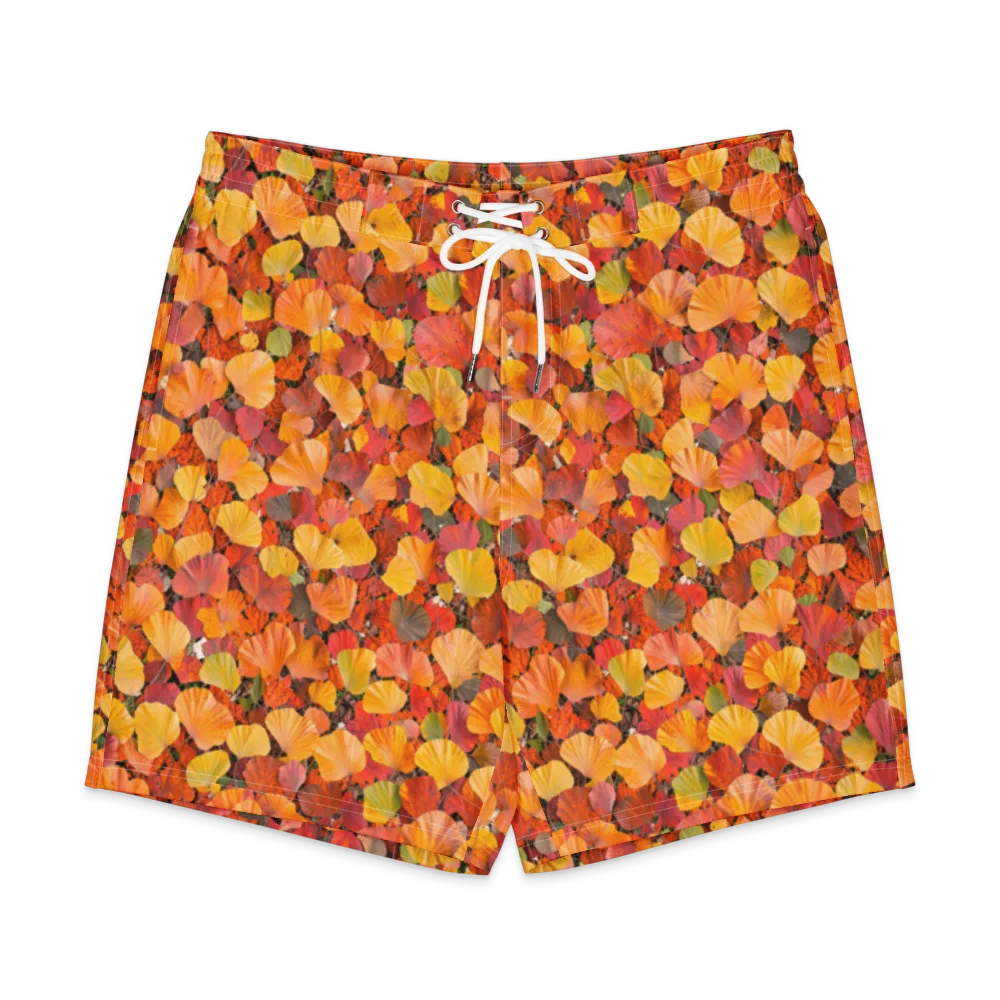 Ember Ginkgo on Men's Board Shorts — Front