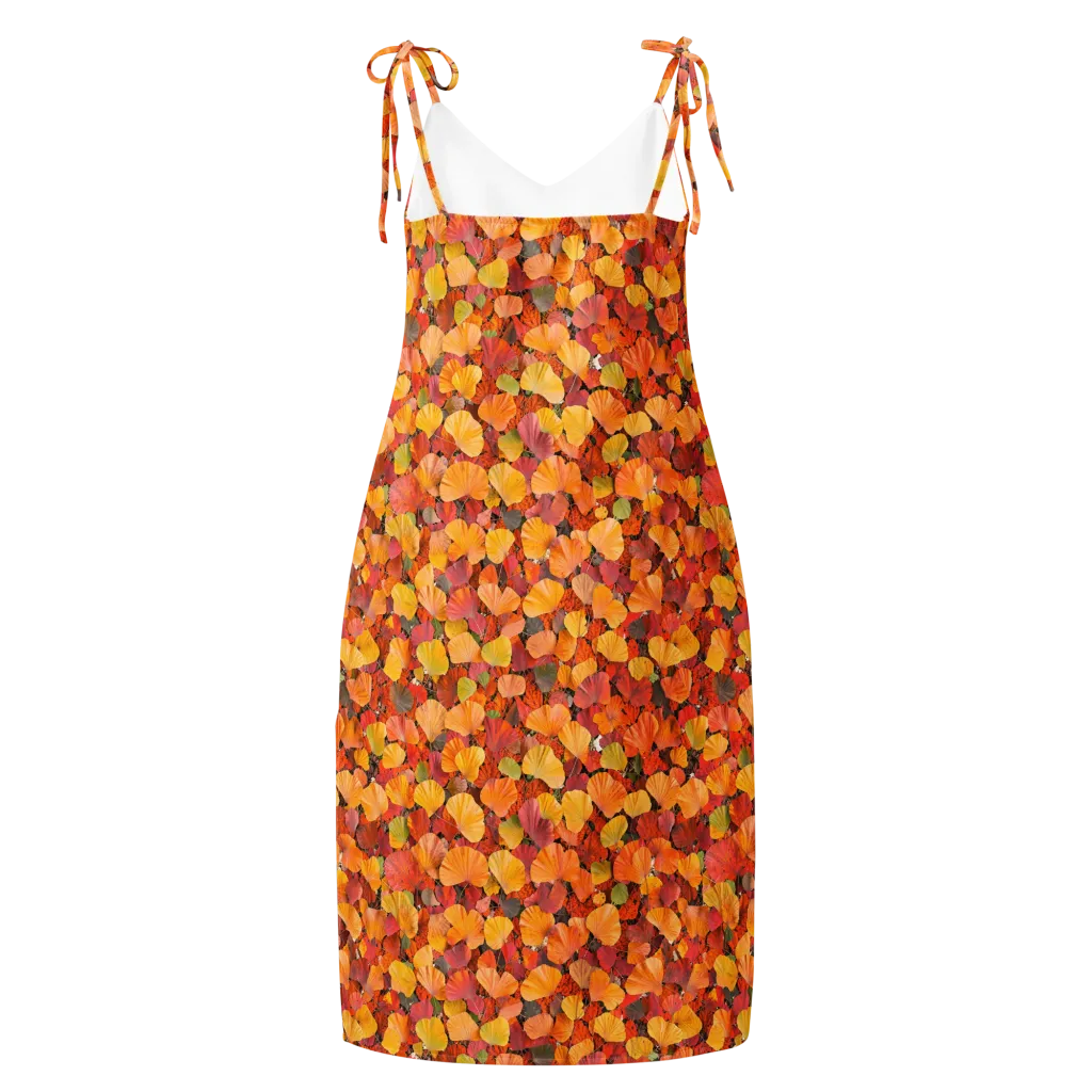 Ember Ginkgo on Slip Dress — Back