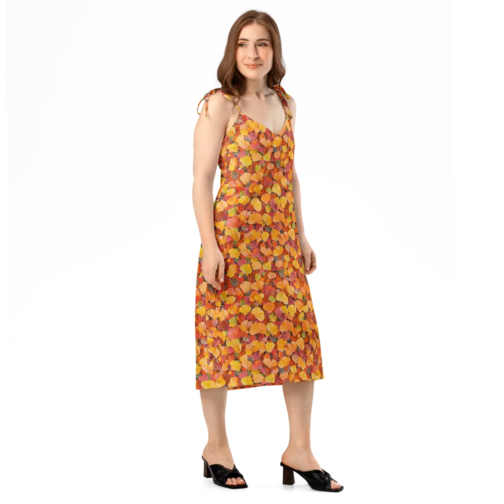Ember Ginkgo on Slip Dress — Right Front