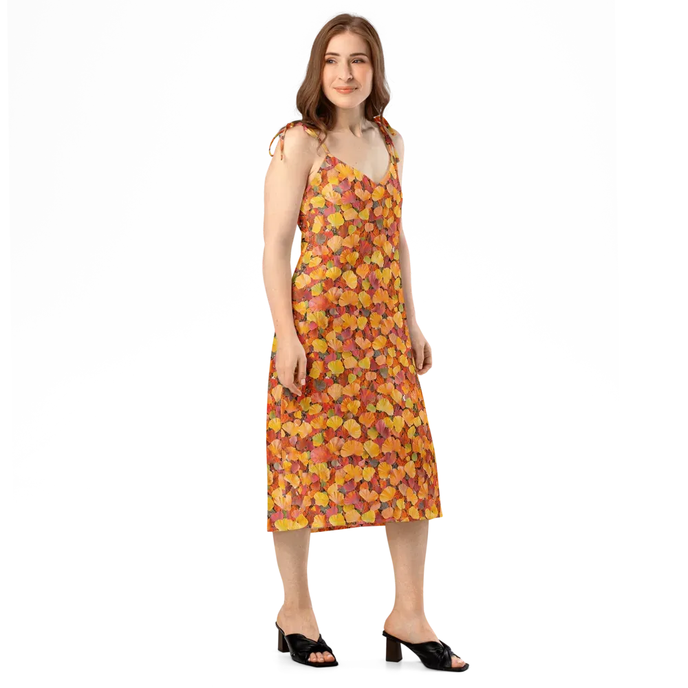 Ember Ginkgo on Slip Dress — Right Front