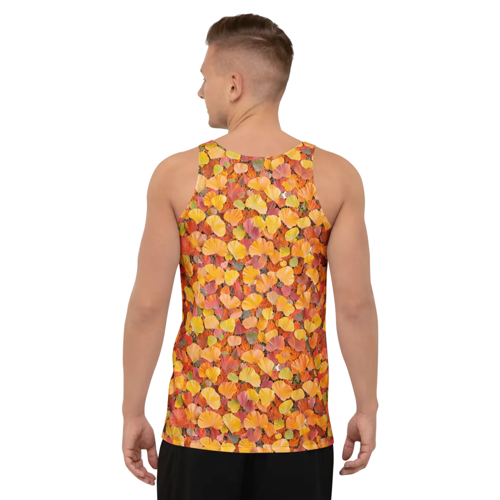 Ember Ginkgo on Men's Tank Top — Back