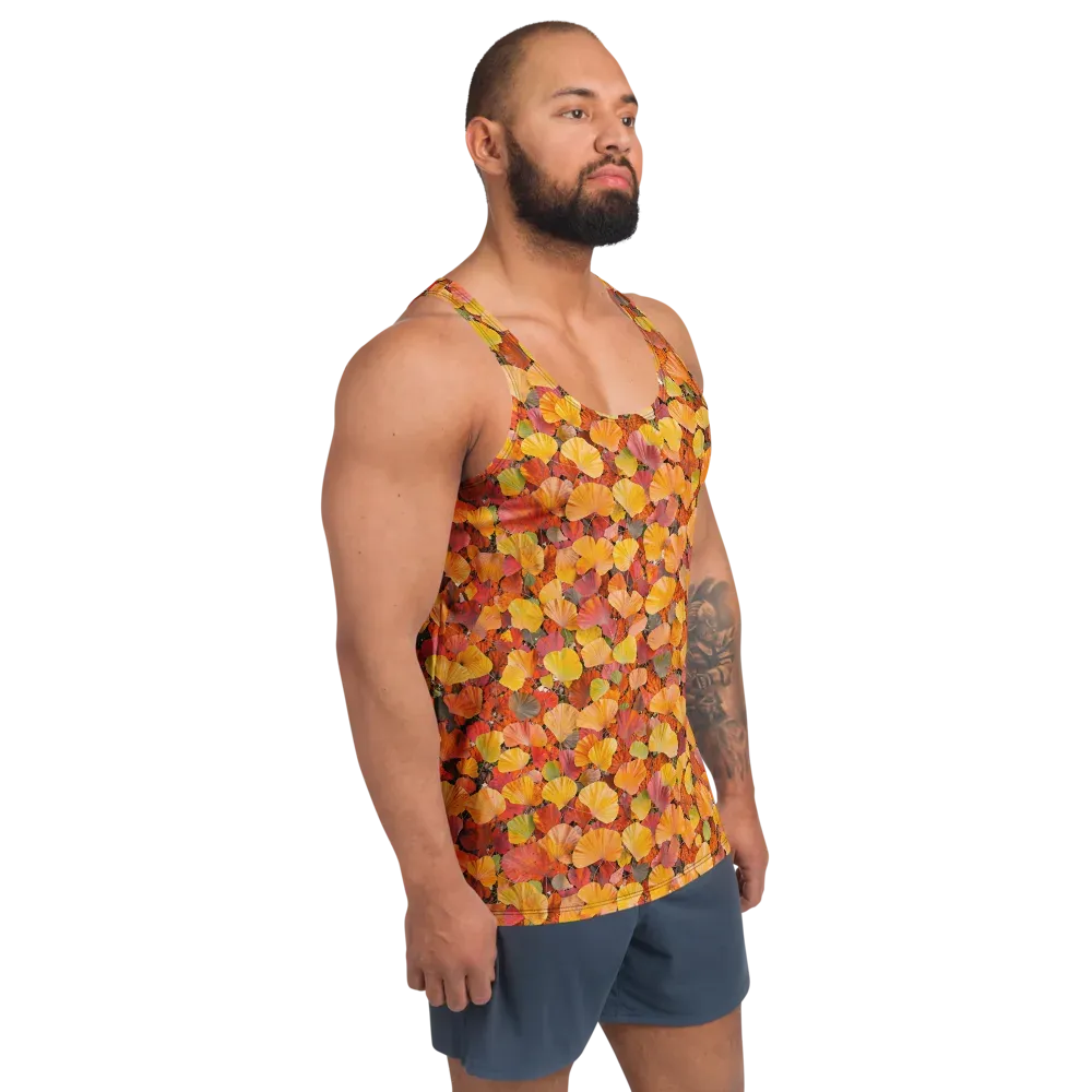 Ember Ginkgo on Men's Tank Top — Right Front