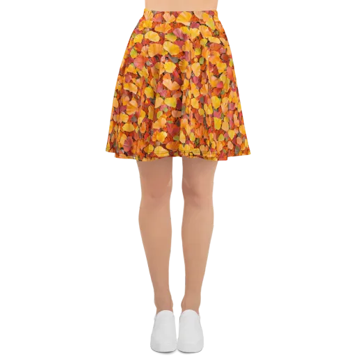 Ember Ginkgo on a Skater Skirt