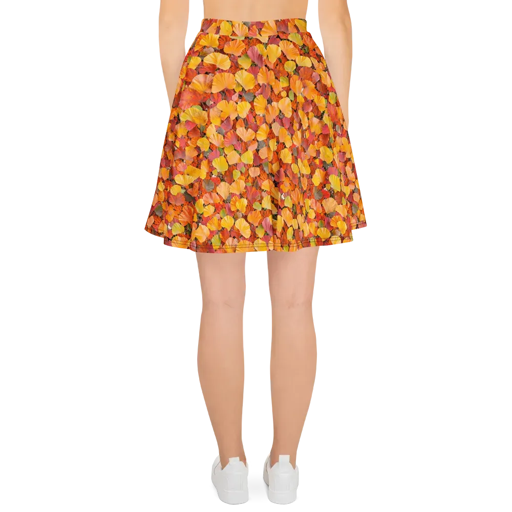 Ember Ginkgo on Skater Skirt — Back