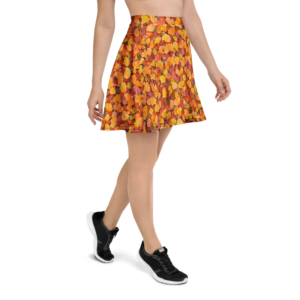 Ember Ginkgo on Skater Skirt — Right