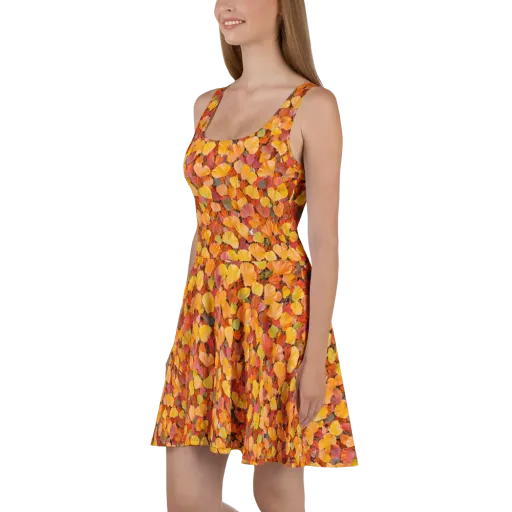 Ember Ginkgo on a Skater Dress