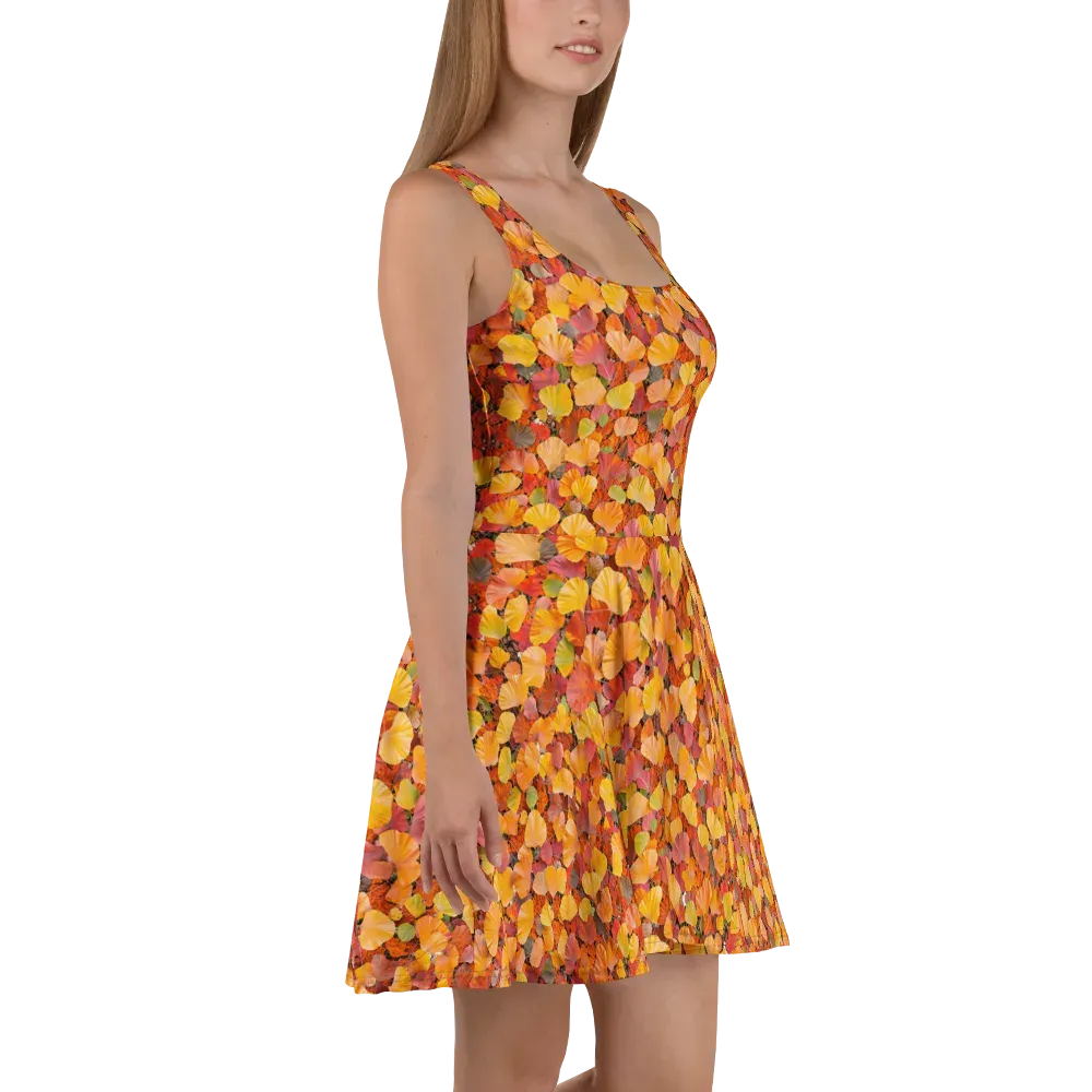 Ember Ginkgo on Skater Dress — Right