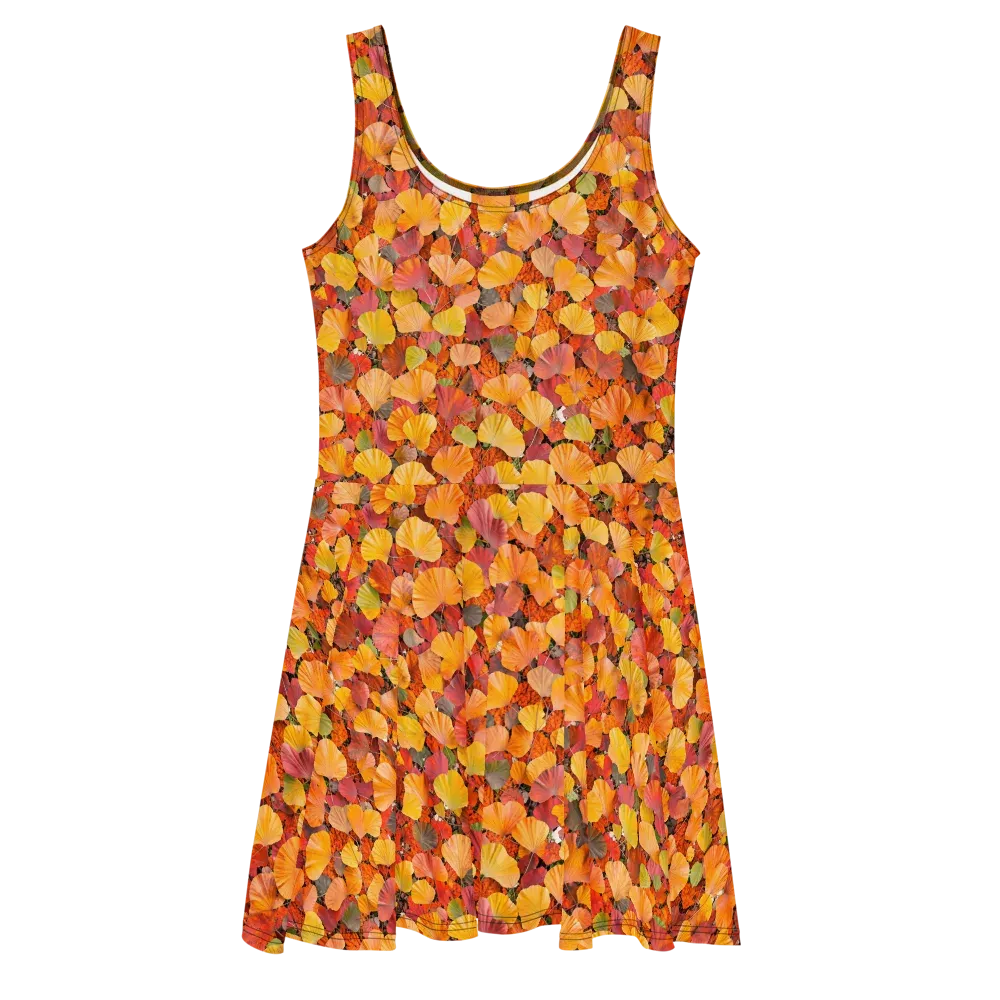 Ember Ginkgo on Skater Dress — Front